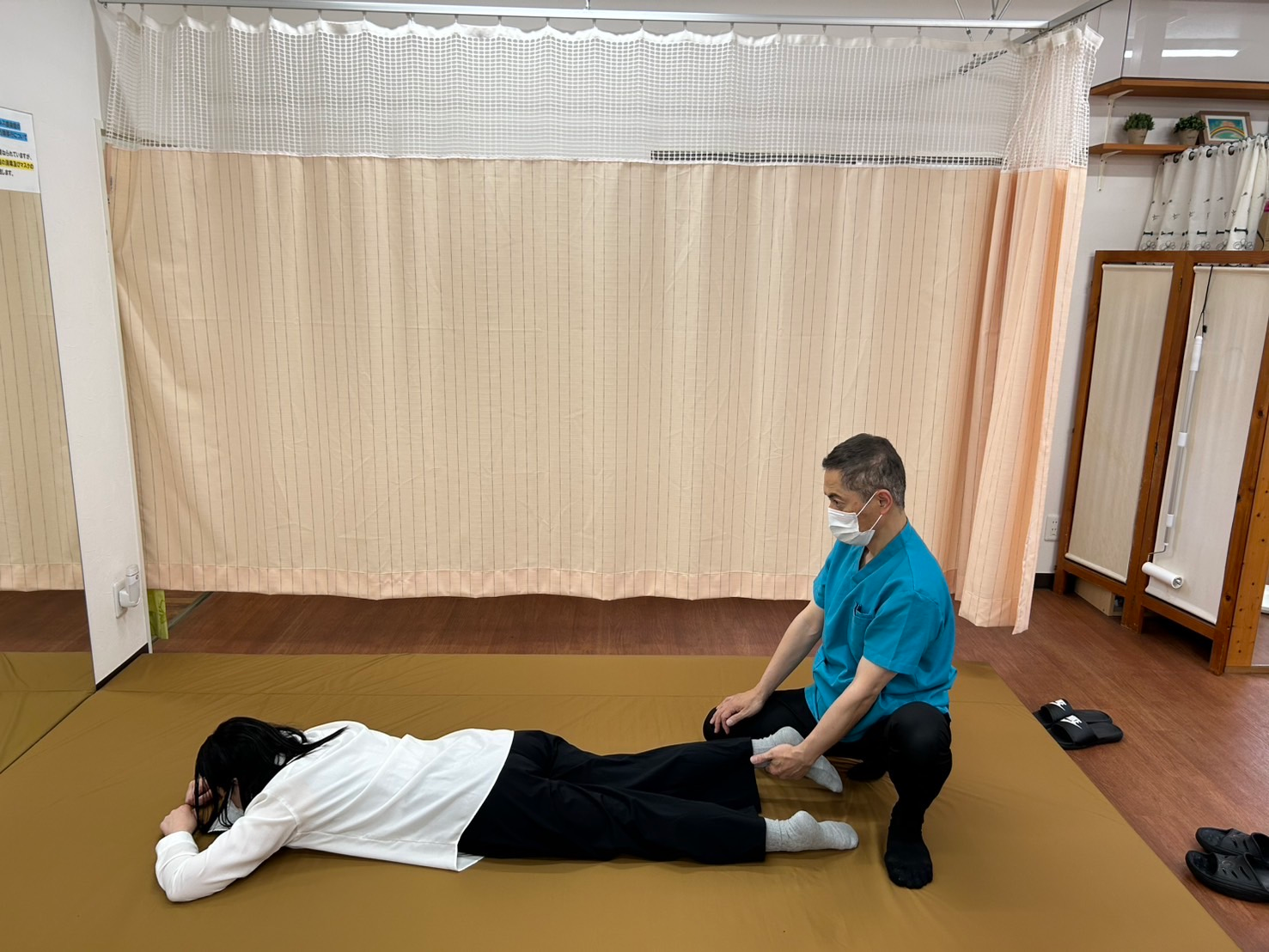 施術 実際の施術を行います。